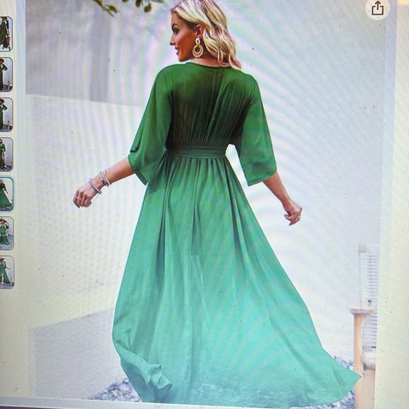 NWT plus XXL maxi dress green - Picture 16 of 16